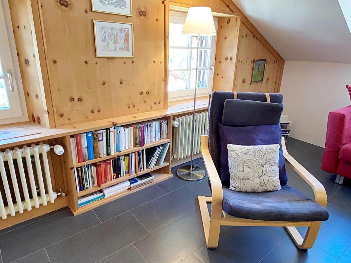 Alpenstil - 60M2 Dachstockwohnung Mit Garage - Bm186 Pontresina Extérieur photo